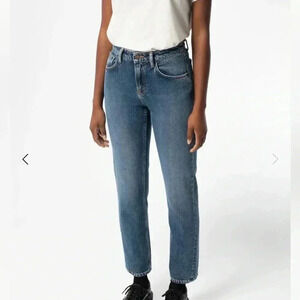 NWT Nudie Jeans Straight Sally Indigo Autumn Straight Leg